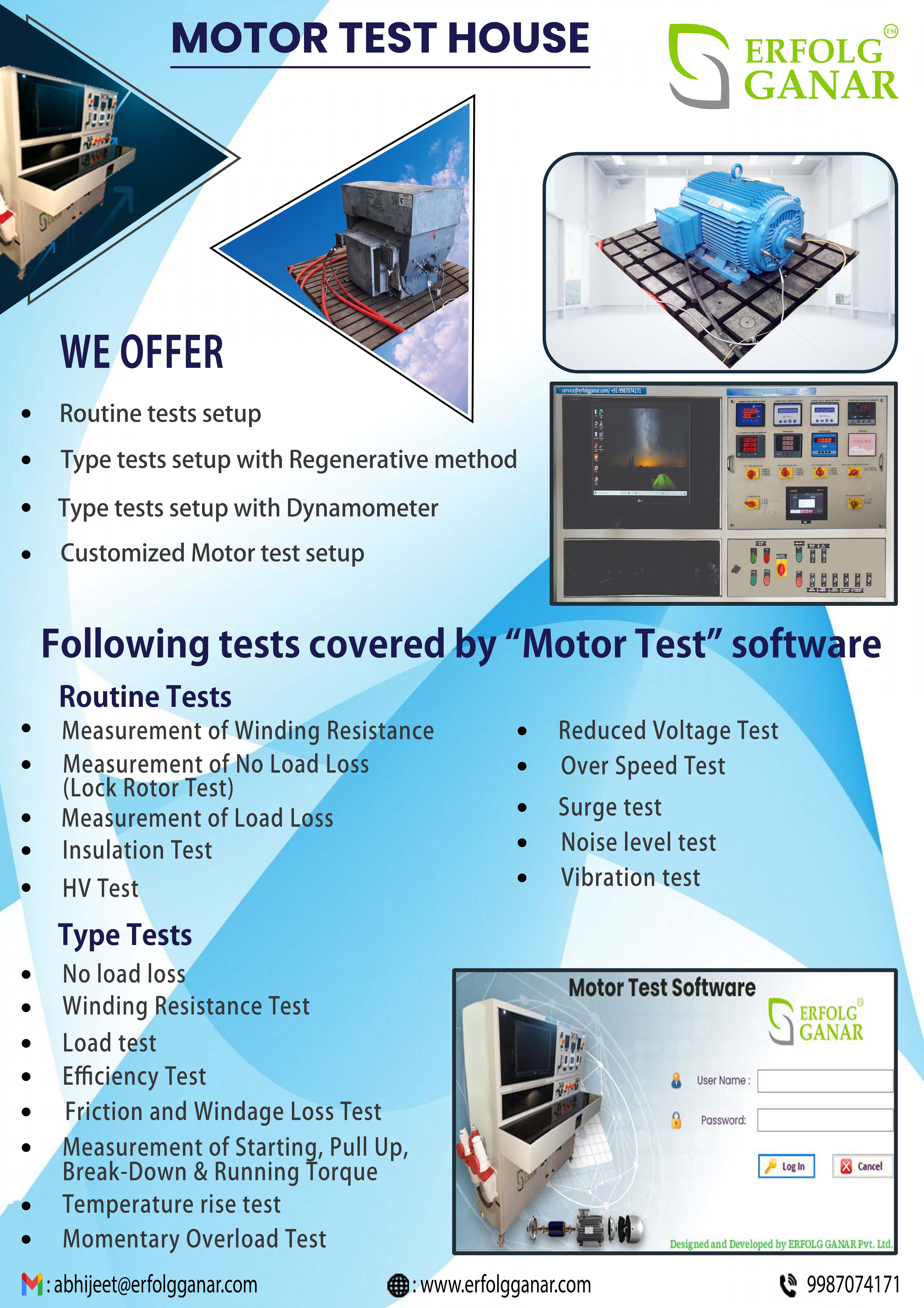 MOTOR TEST PANEL